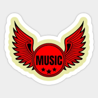 Music wing Sticker